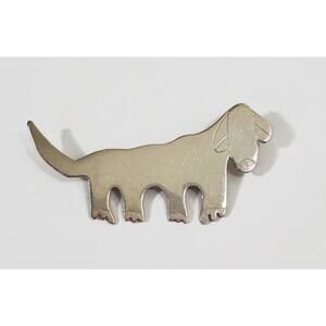 Vintage JH Breakell Sterling Silver Dog Pin